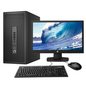 Desktop HP Dual Core 4Go de RAM, 500Go, 19″