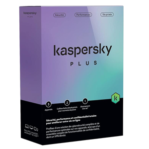 Kaspersky Plus 4 Postes/1 An, Windows/Mac/Android